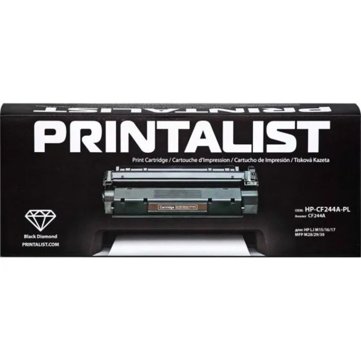 Картридж Printalist HP LJ M15/16/17, MFP M28/29/30/ CF244A Black (HP-CF244A-PL) 256_256.jpg