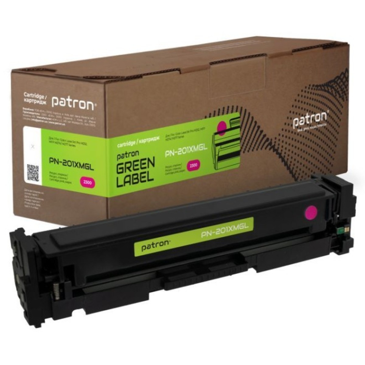 Картридж Patron HP CLJ (CF403X для M252/M274/M277 Magenta, GREEN Label (PN-201XMGL) 256_256.jpg