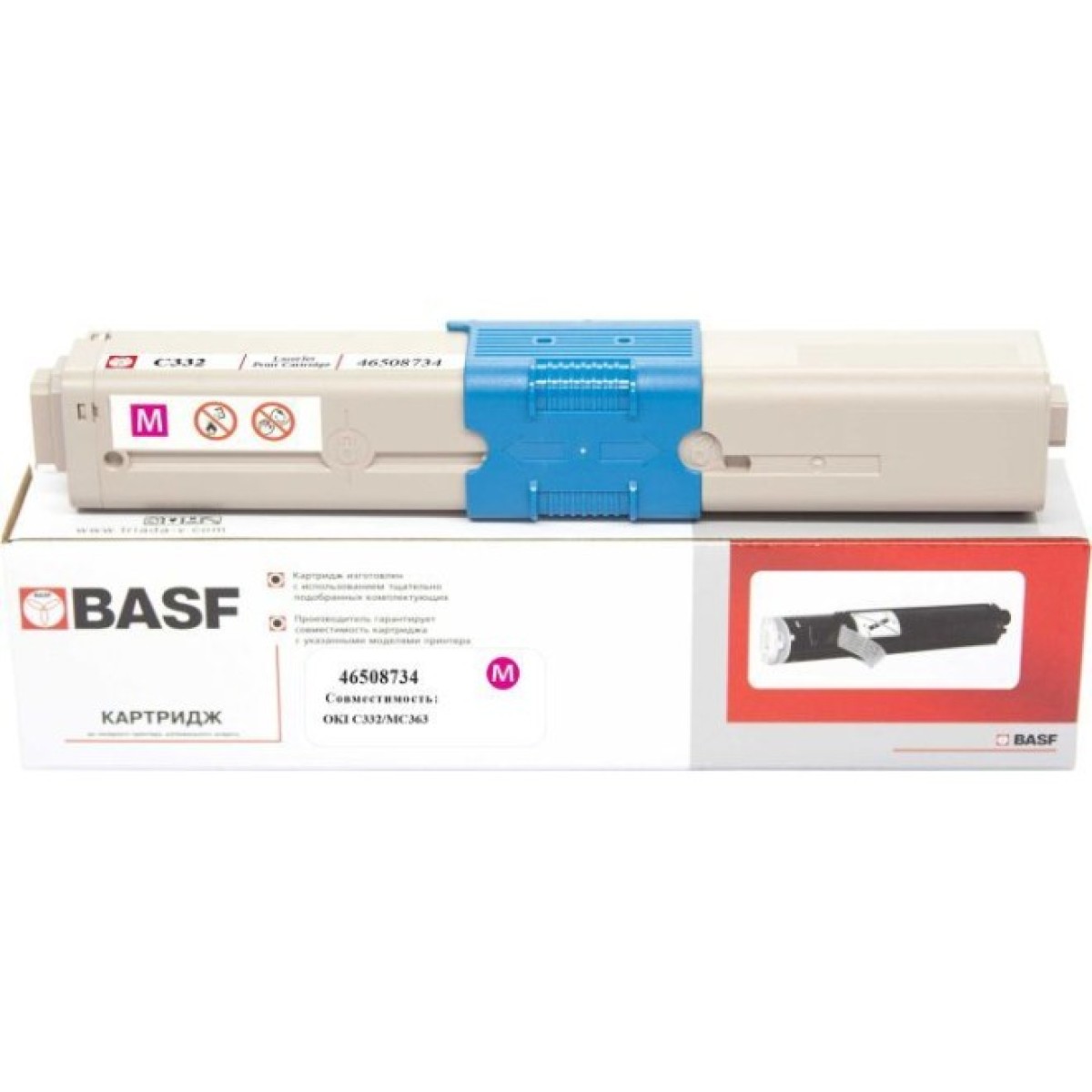Тонер-картридж BASF OKI C332/MC363 Magenta 46508734 (KT-46508734) 256_256.jpg