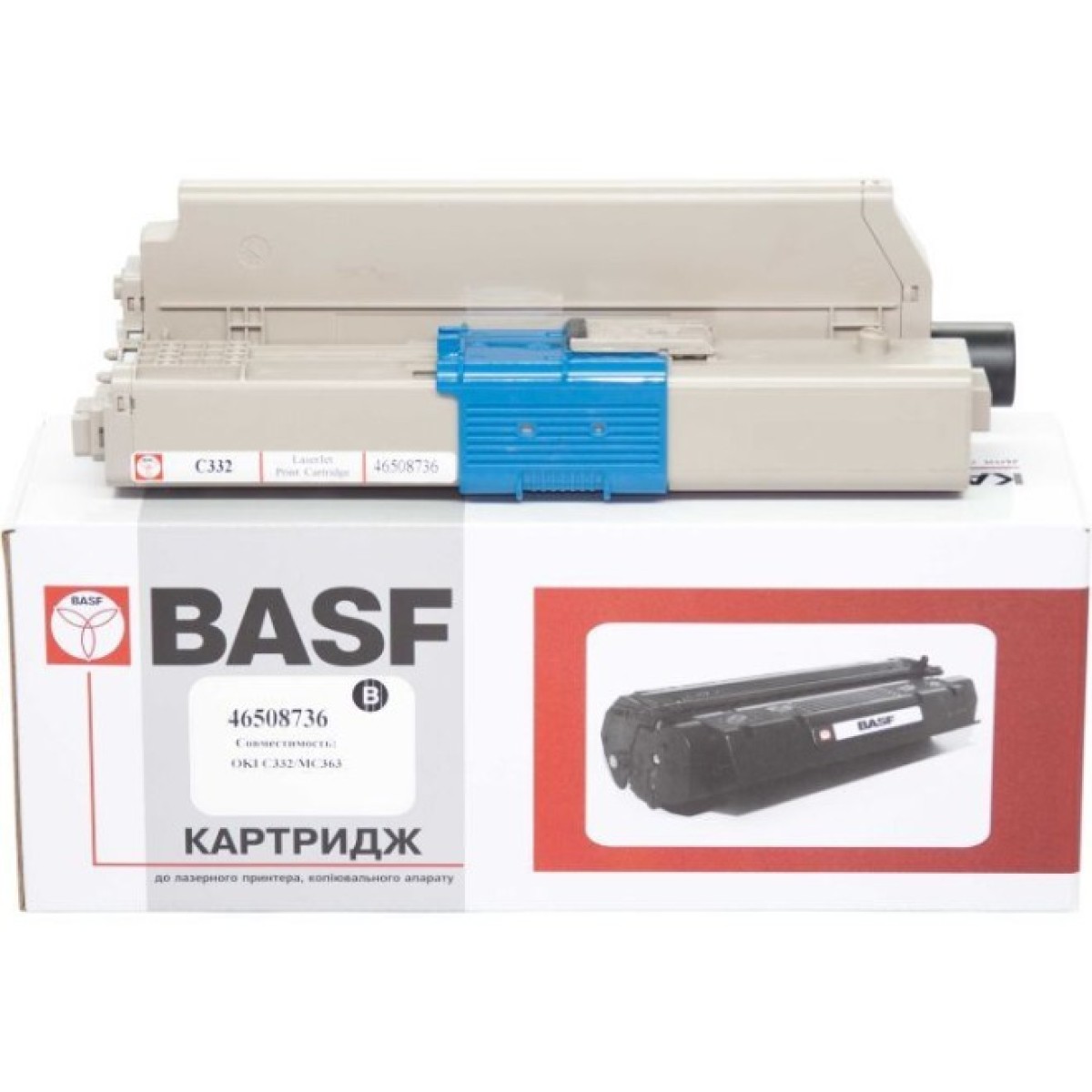 Тонер-картридж BASF OKI C332/MC363 Black 46508736 (KT-46508736) 256_256.jpg