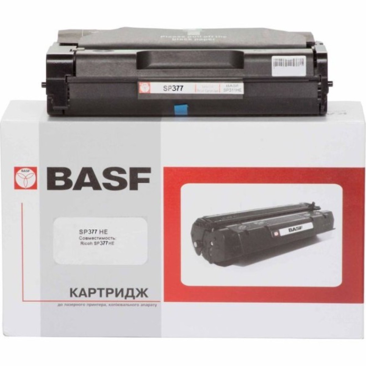Тонер-картридж BASF Ricoh Aficio SP 377SFNwX, 408162 Black (KT-SP377HE) 256_256.jpg
