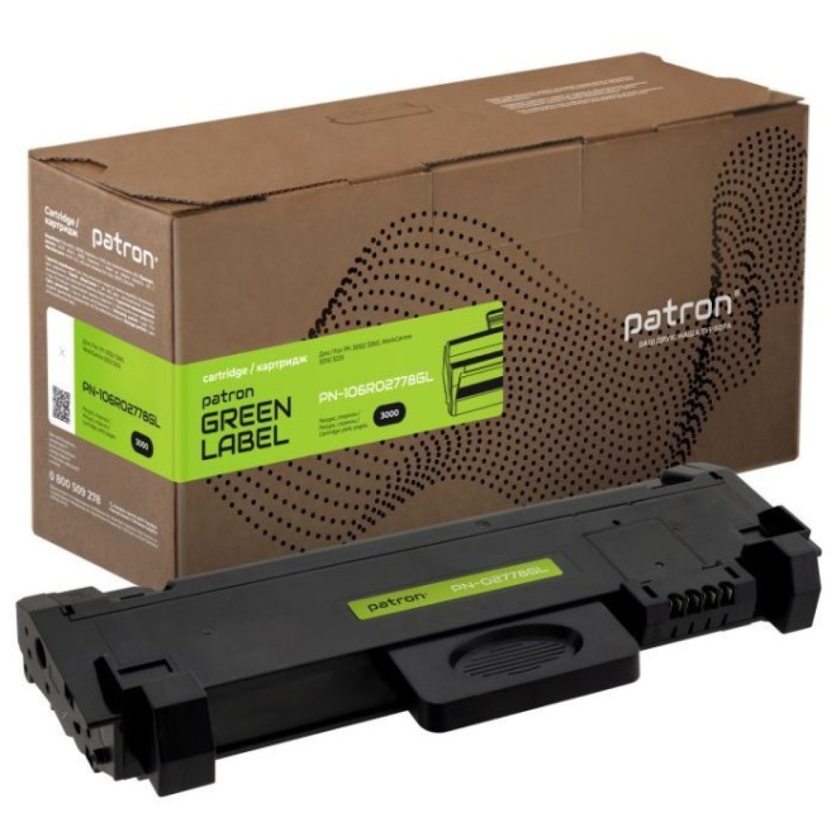Тонер-картридж Patron XEROX Ph3052/106R02778 GREEN Label (PN-106R02778GL) 256_256.jpg
