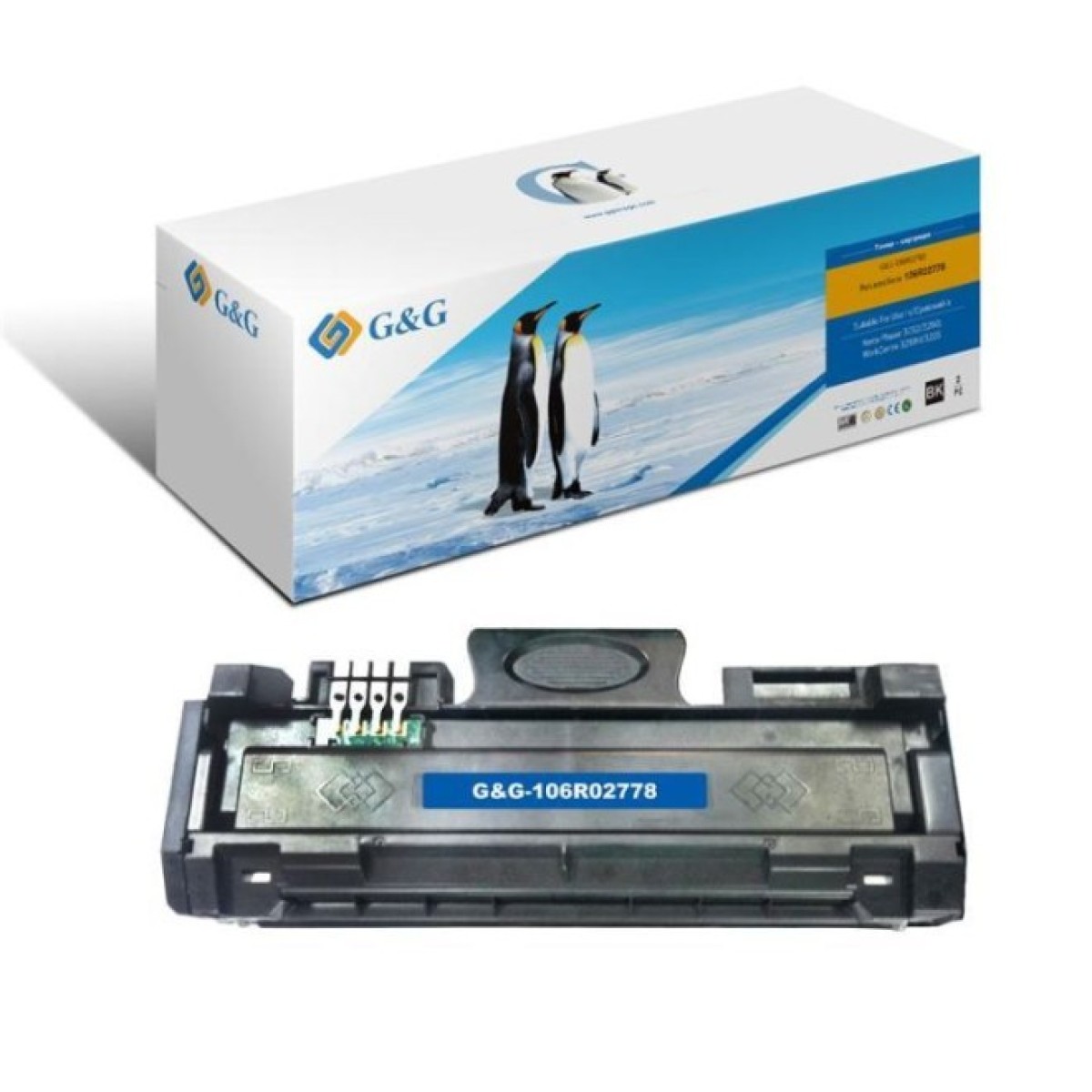 Картридж G&G Xerox PH3052/3260/WC3215/3225 Black (2*3К) (G&G-106R02782) 98_98.jpg - фото 2