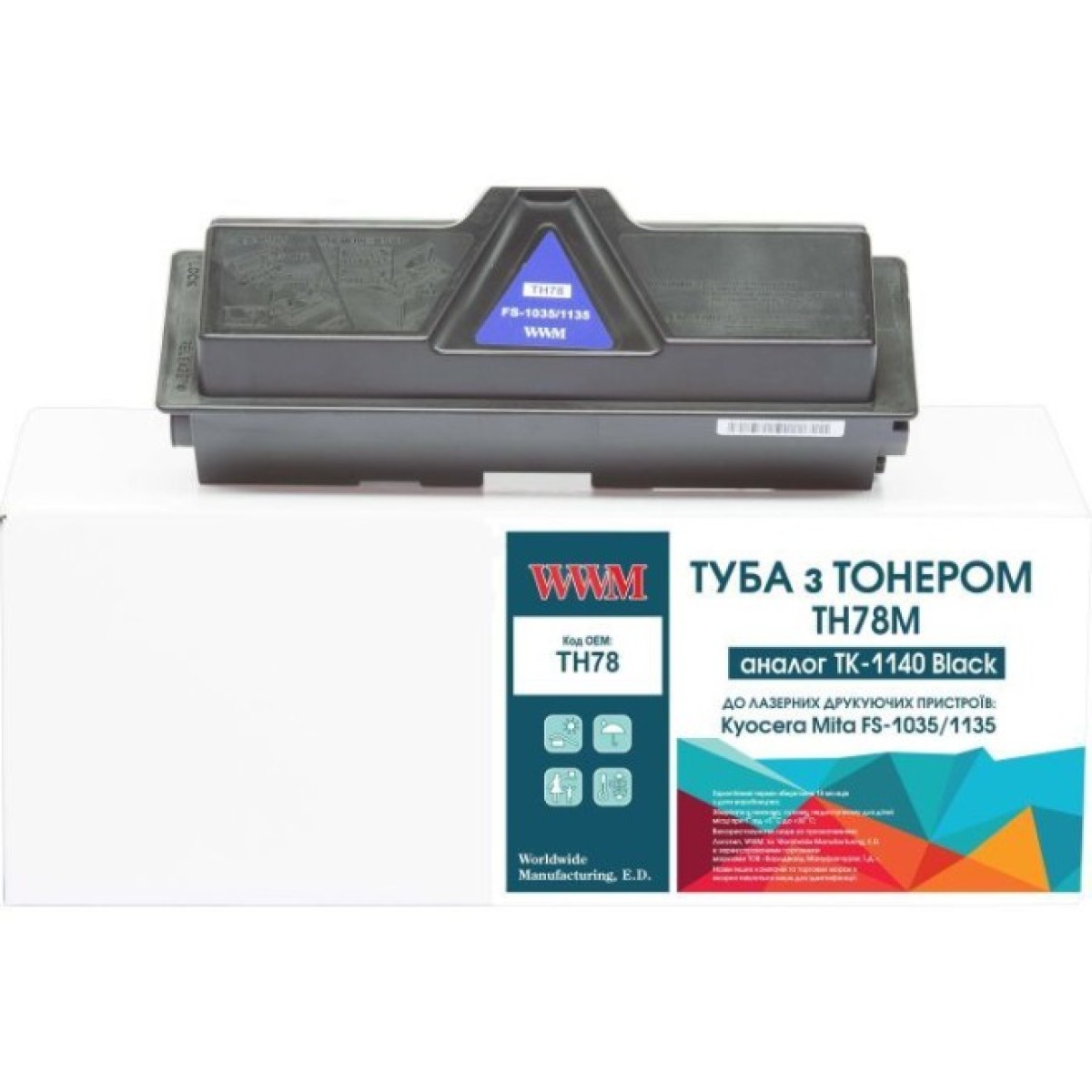 Тонер-картридж WWM Kyocera TK-1140 chip (TH78) 256_256.jpg