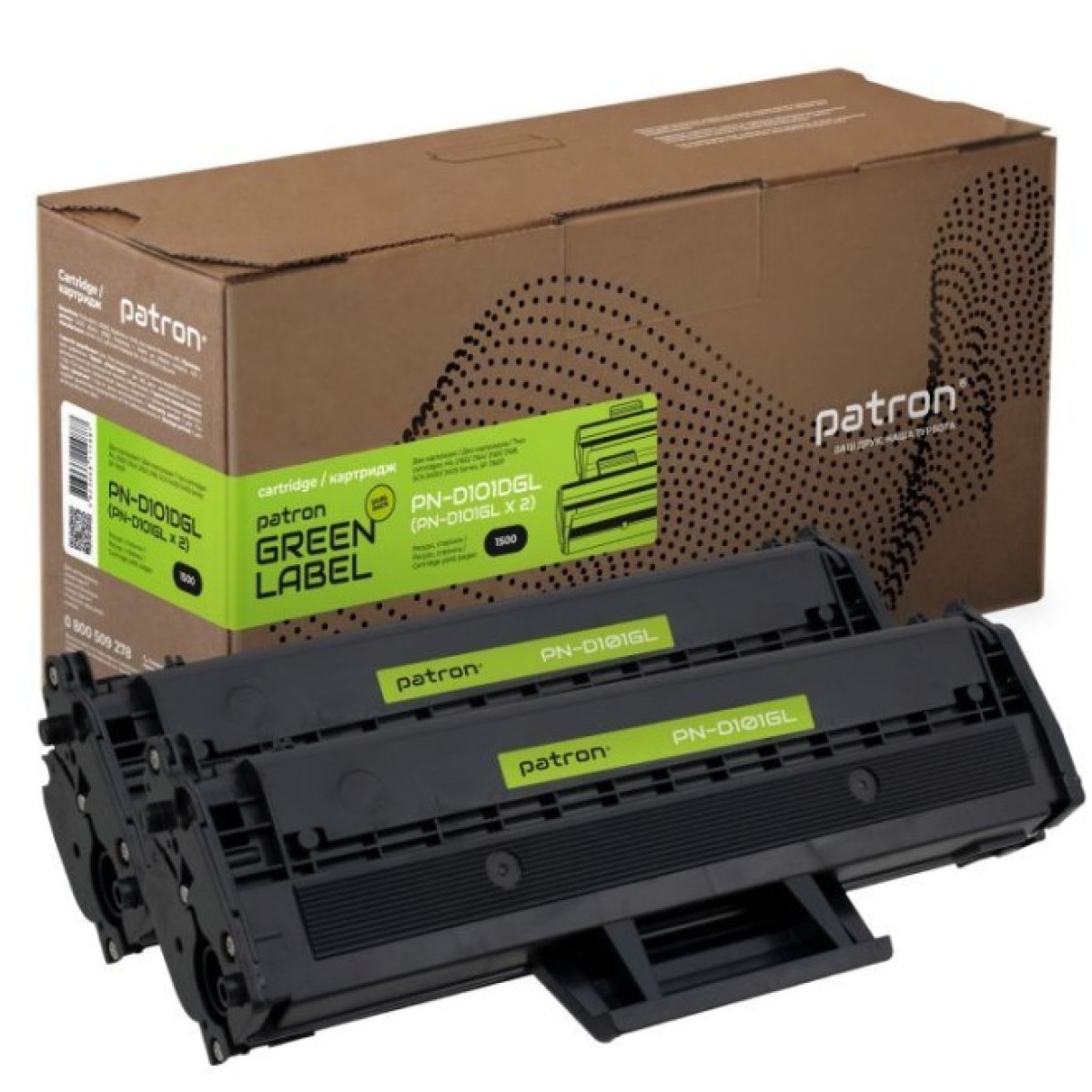 Картридж Patron SAMSUNG MLT-D101S (ML-2160) GREEN Label (DUAL PACK) (PN-D101DGL) 256_256.jpg