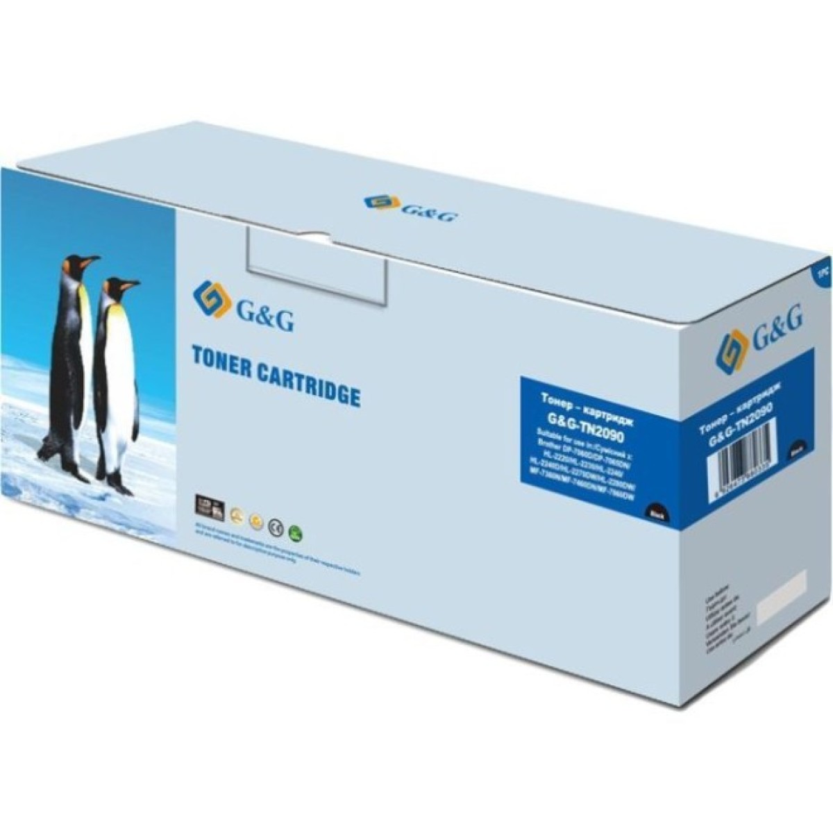 Картридж G&G для Brother HL-2132R, DCP-7057 Black (G&G-TN2090) 256_256.jpg