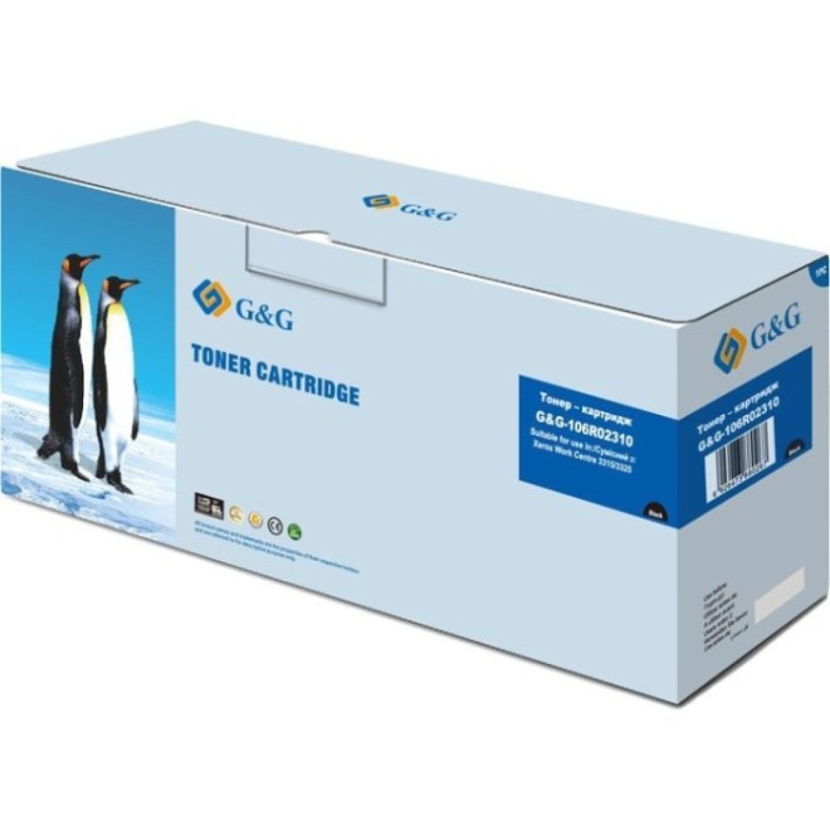 Картридж G&G для Xerox WorkCentre 3315DN/3325DNI Black (5K) (G&G-106R02310) 256_256.jpg