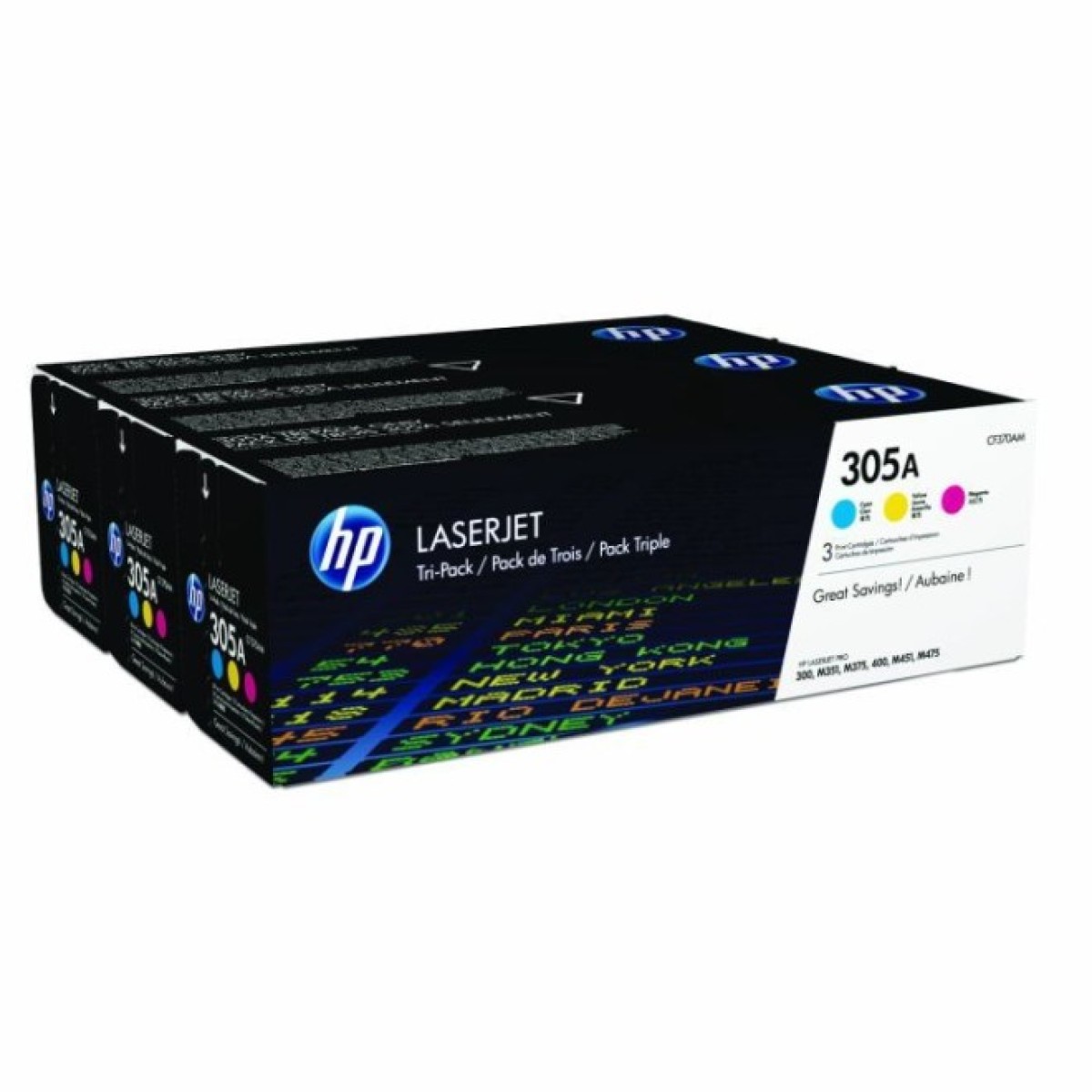 Картридж HP CLJ  305A CYM M351/M451/M375/M475 (CE411A, CE412A, CE413A) (CF370AM) 256_256.jpg