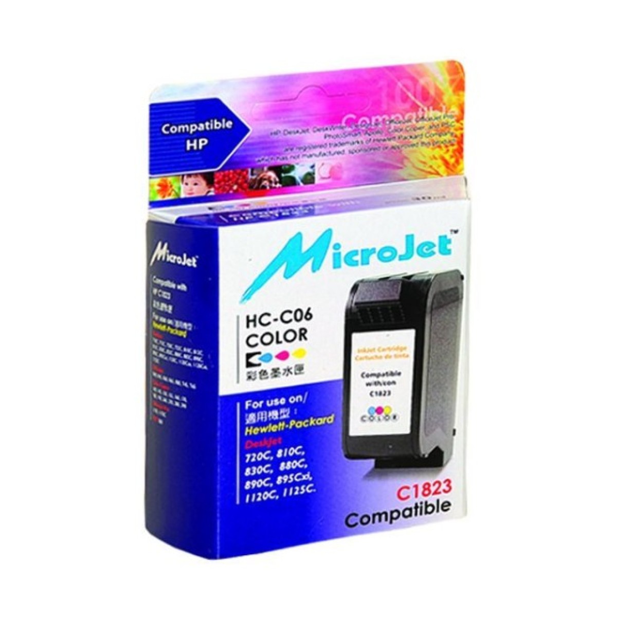 Картридж Microjet для HP №23 Color (C1823D) (HC-C06) 256_256.jpg