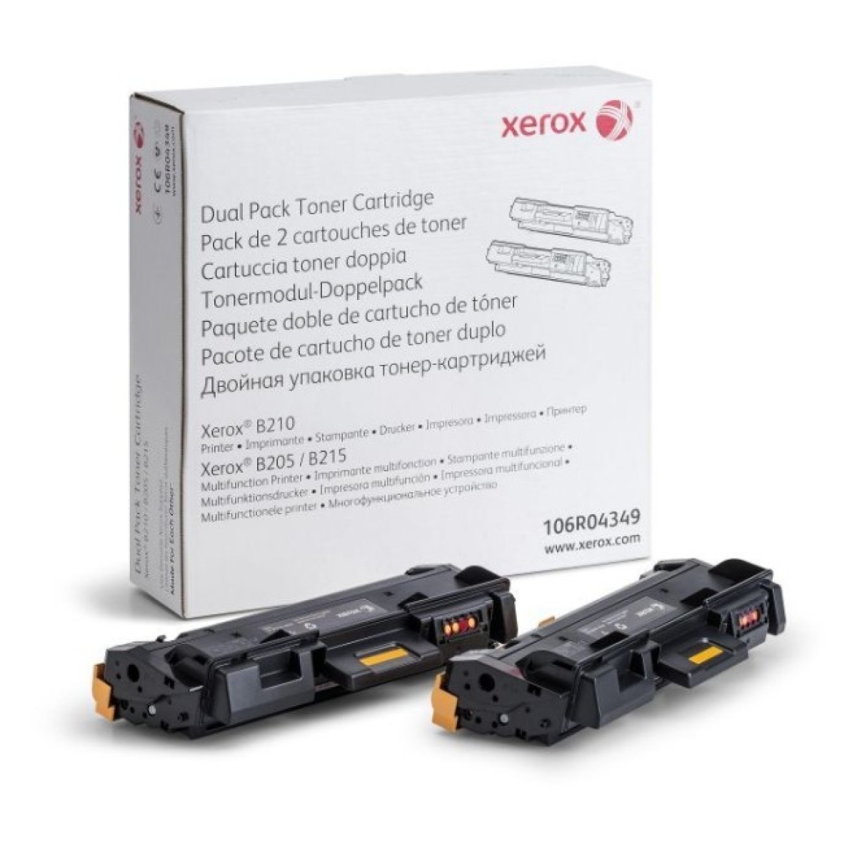 Тонер-картридж Xerox B205/B210/B215 Black 2x3K (106R04349) 256_256.jpg