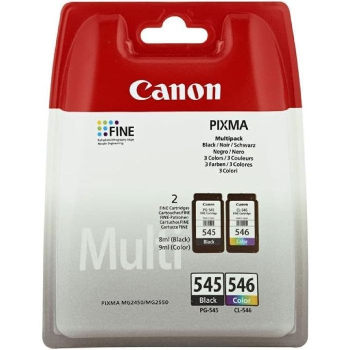 Картридж Canon PG-545/CL-546 Multipack BK+Color, Blister (8287B005) 256_256.jpg
