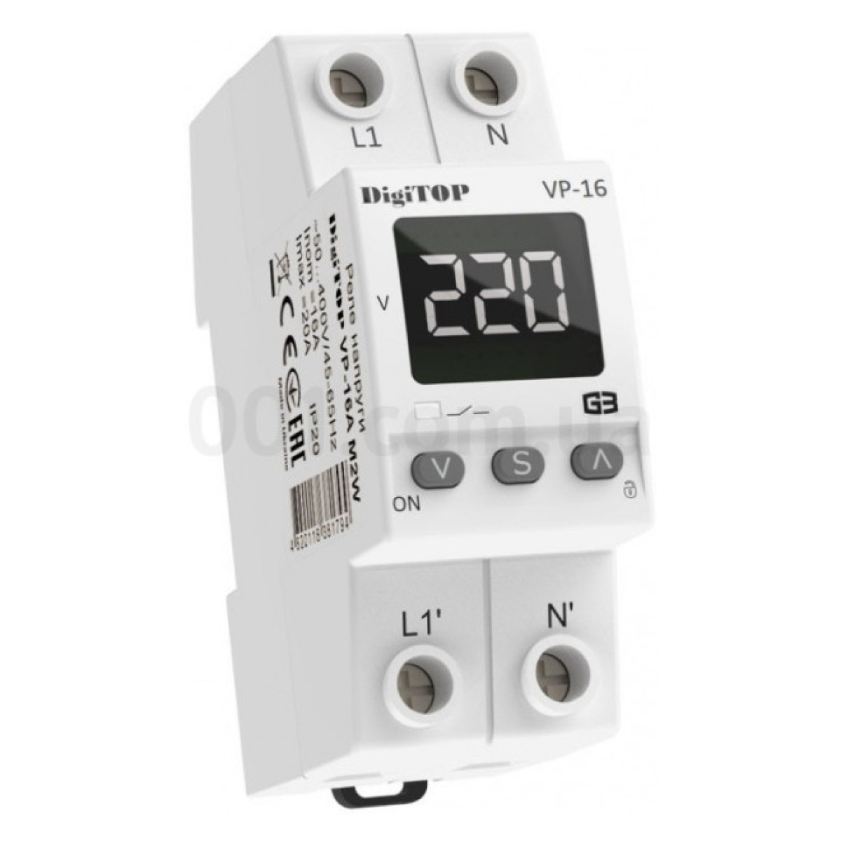 Реле контролю напруги VP-16A M2W однофазне 16А з термозахистом, DigiTOP 256_256.jpg
