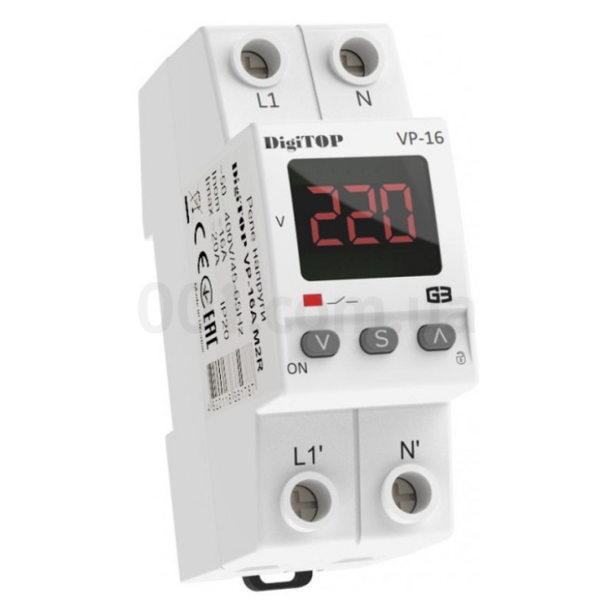 Реле контролю напруги VP-16A M2R однофазне 16А з термозахистом, DigiTOP 256_256.jpg