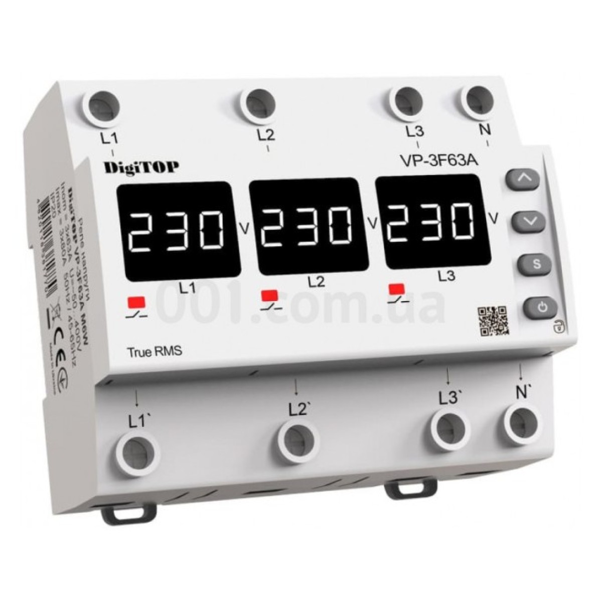 Реле контролю напруги VP-3F63A M6W трифазне 63А, DigiTOP 256_256.jpg
