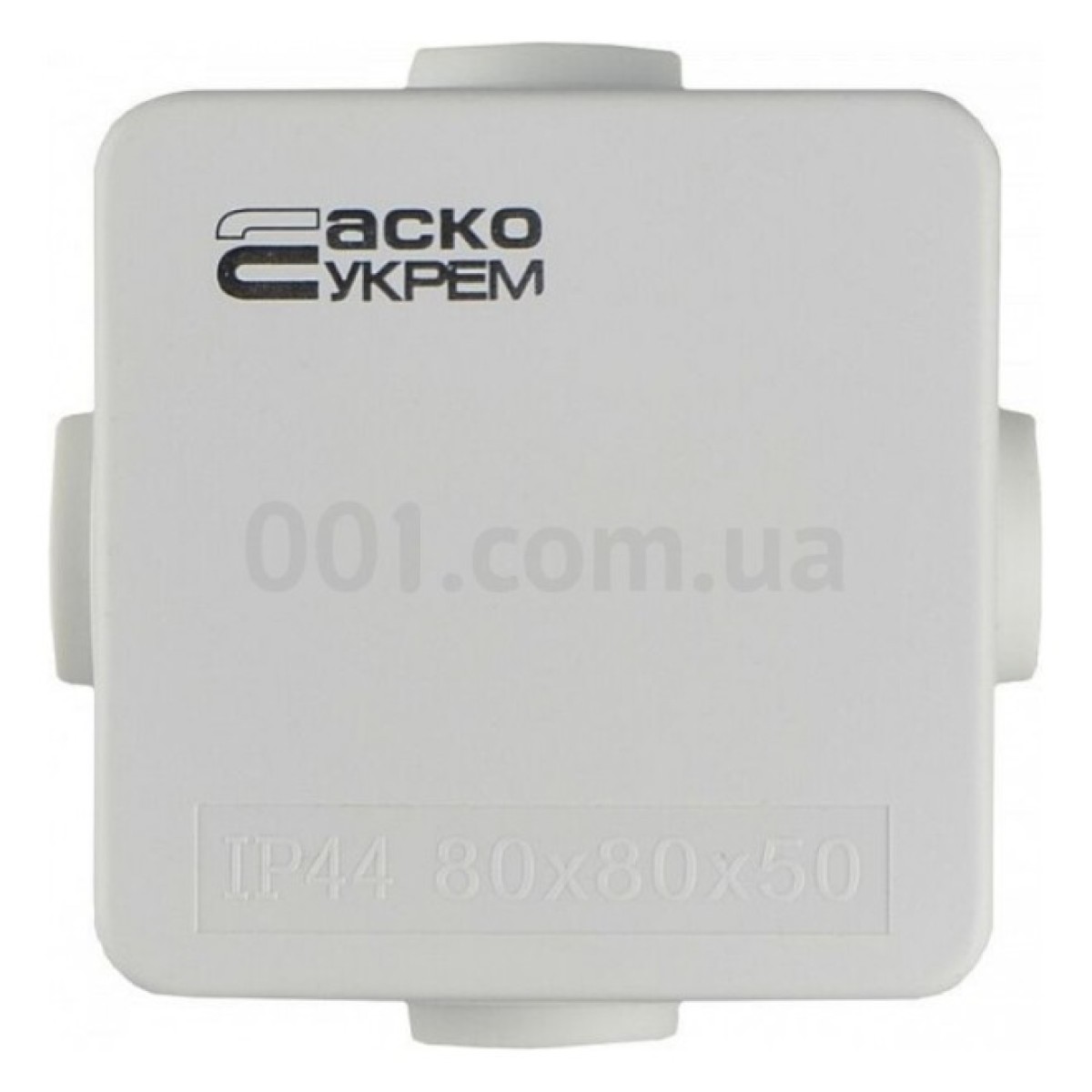 Коробка розподільча TY-RA 80×80×50 мм, АСКО-УКРЕМ 98_98.jpg - фото 2