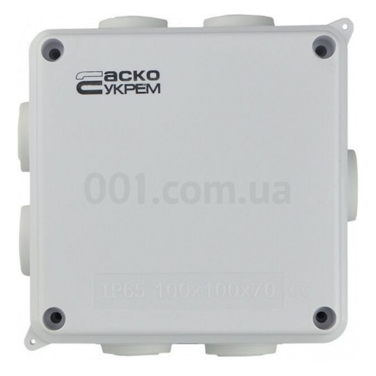 Коробка розподільча TY-RA 100×100×70 мм, АСКО-УКРЕМ 98_98.jpg - фото 3