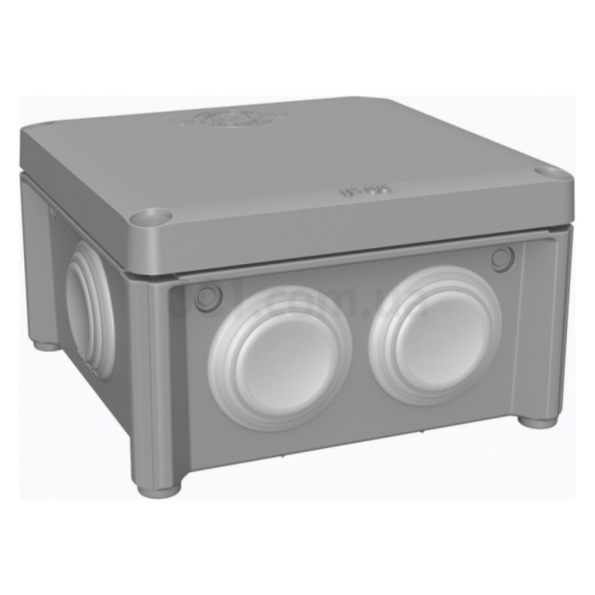 Коробка розподільча зовнішня 85×85×40 мм IP55 з кришкою UNIKA IB005, Plank 98_98.jpg - фото 2