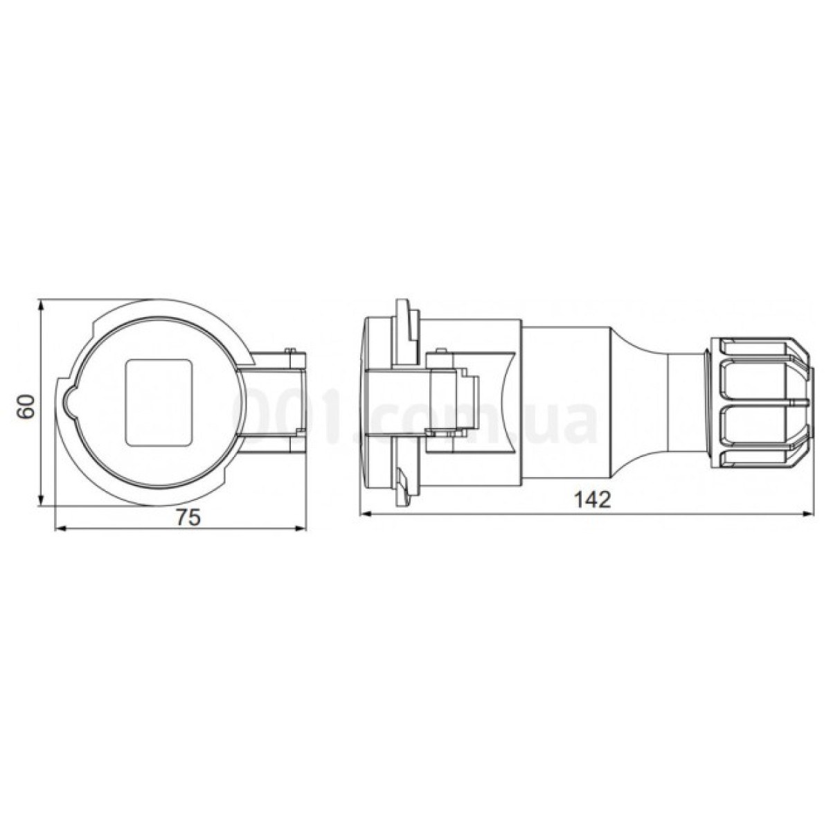 Розетка переносная UCombi 2P+PE 16A 250В IP44, АСКО-УКРЕМ 98_98.jpg - фото 2
