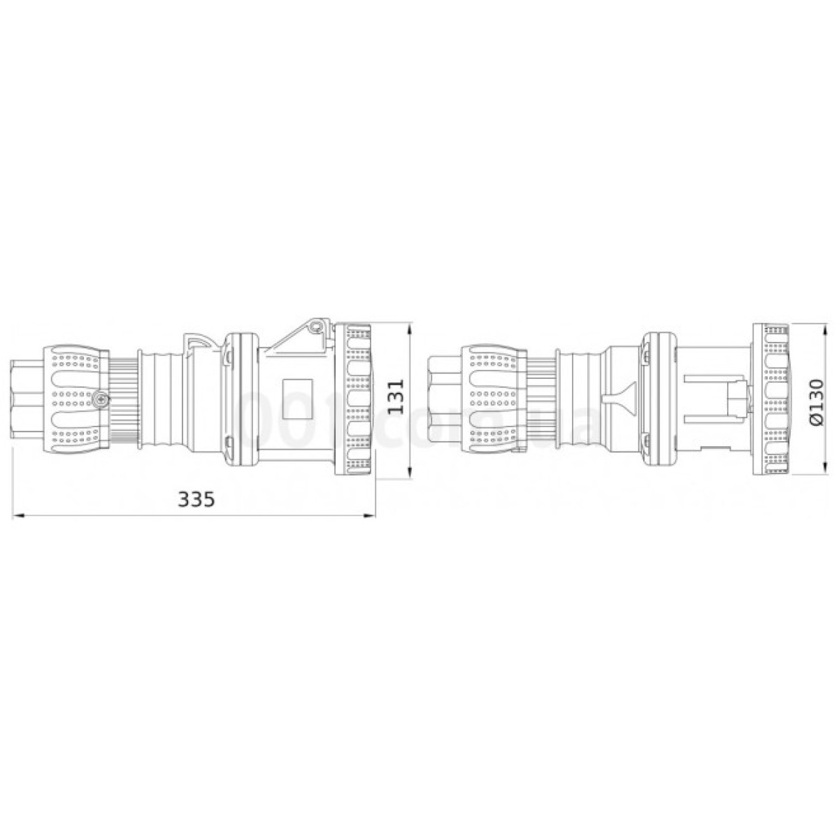 Розетка переносная IEC 309 HP 3P+N+PE 125A 400В IP67, GEWISS 98_98.jpg - фото 2