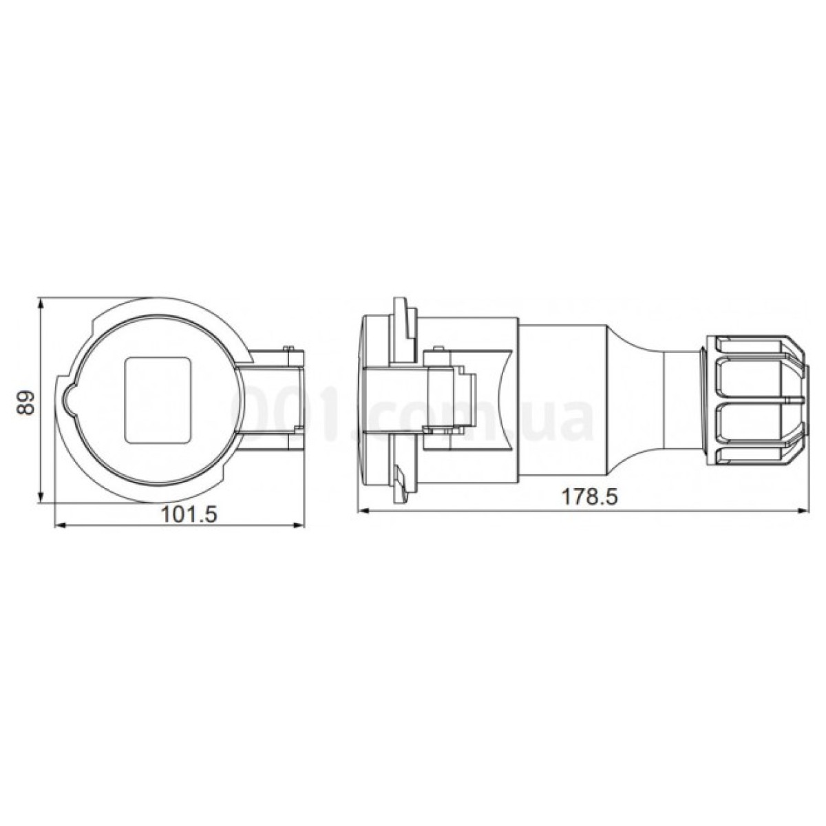 Розетка переносная UCombi 3P+N+PE 32A 415В IP44, АСКО-УКРЕМ 98_98.jpg - фото 2