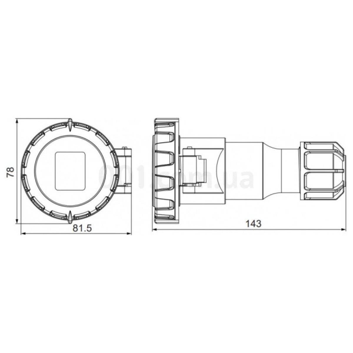 Розетка переносная UCombi 2P+PE 16A 250В IP67, АСКО-УКРЕМ 98_98.jpg - фото 2
