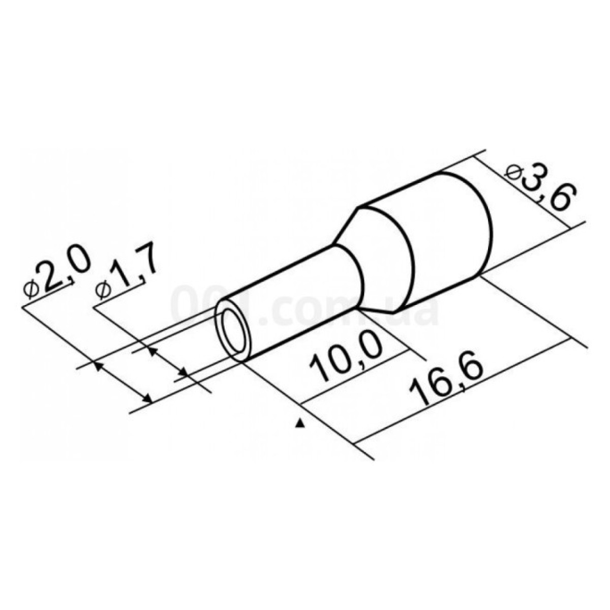 Накінечник НТ 1,5-10 трубчастий в ізоляції зелений (упаковка 100 шт.), АСКО-УКРЕМ 98_98.jpg - фото 3