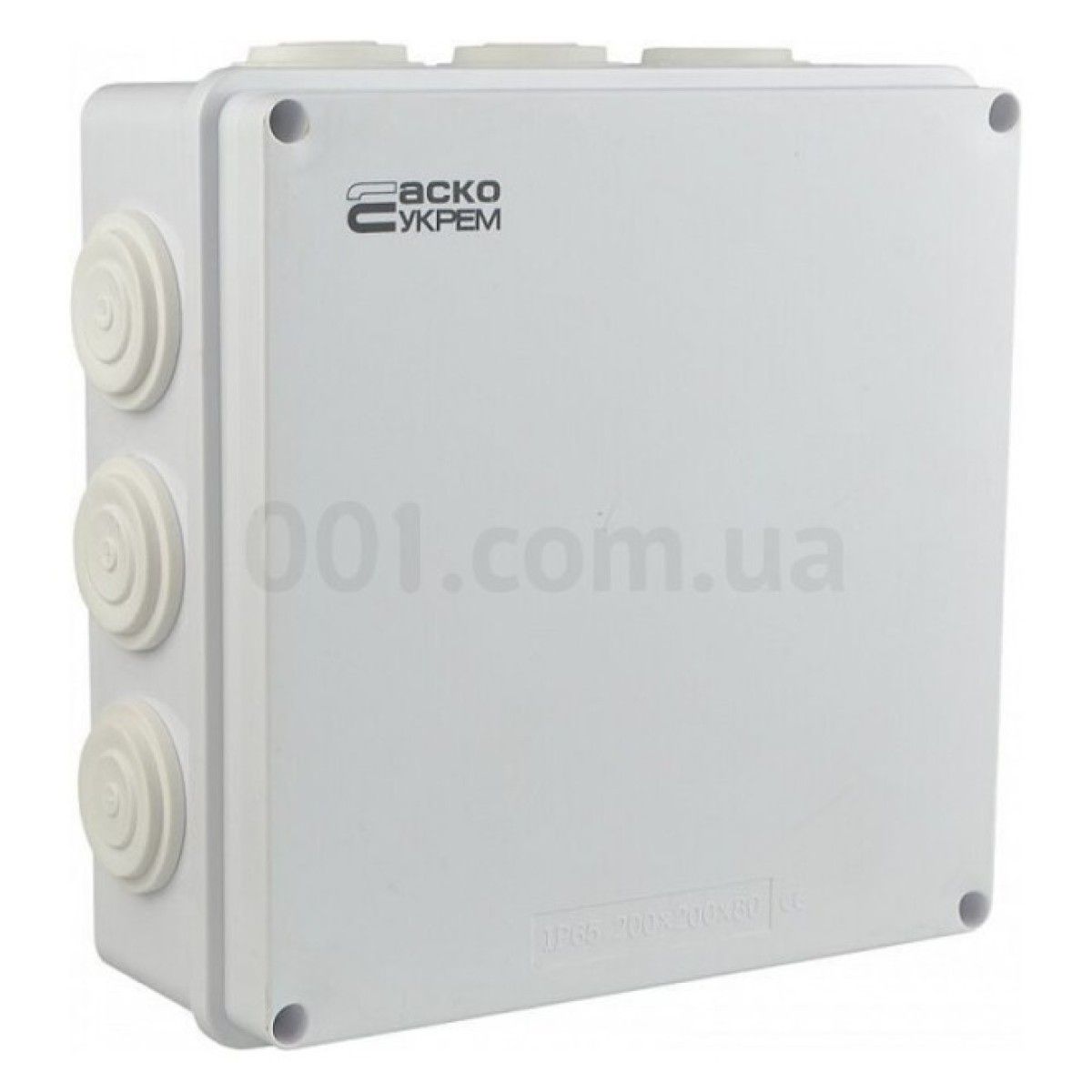 Коробка розподільча TY-RA 200×200×80 мм, АСКО-УКРЕМ 98_98.jpg - фото 3