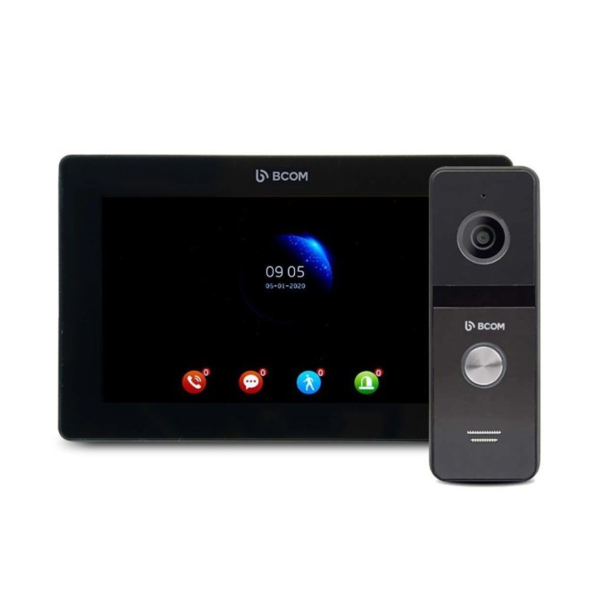 Комплект відеодомофона BCOM BD-770FHD/T Black Kit: відеодомофон 7" з детектором руху і підтримкою Tuya Smart і відеопанель (240557) 256_256.jpg