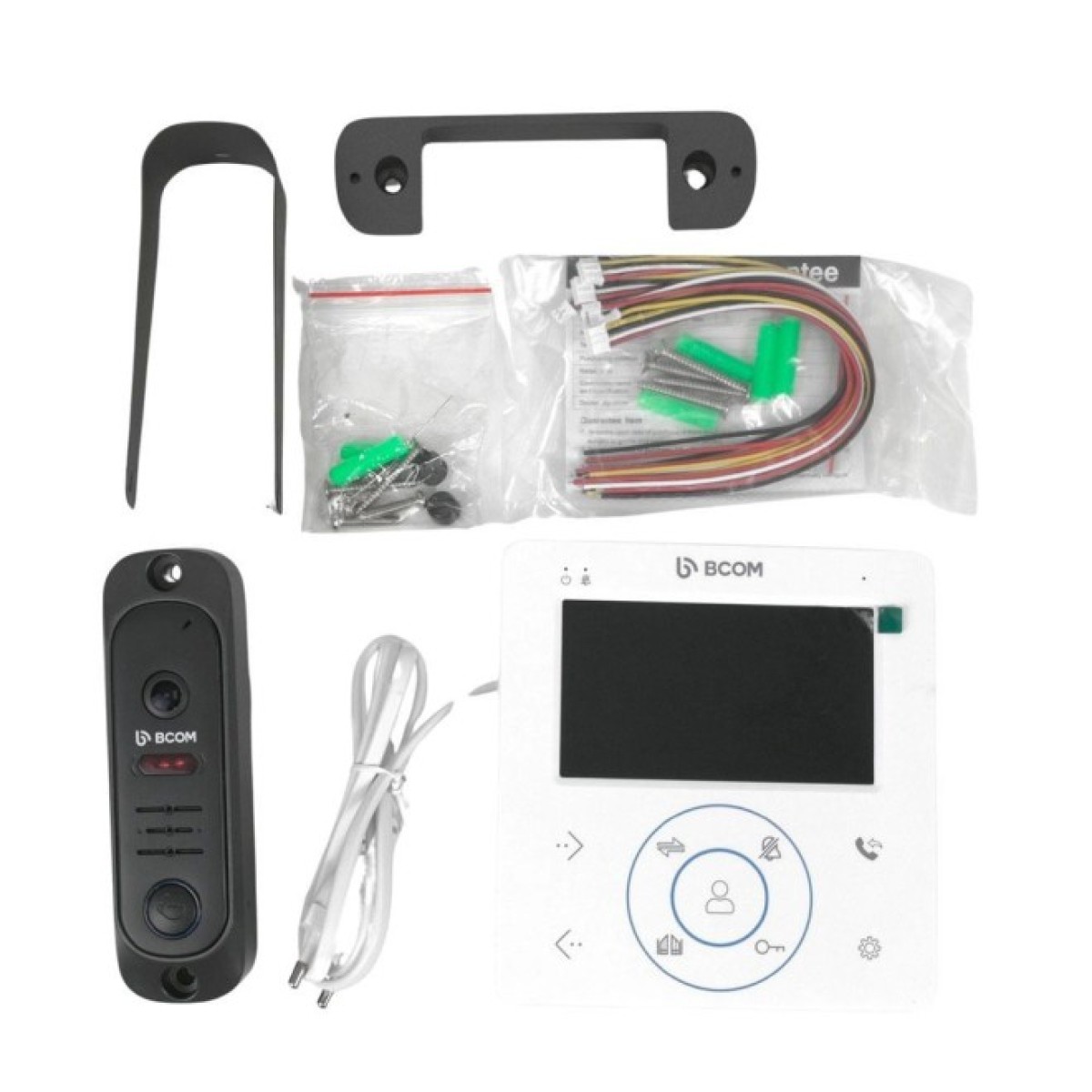 Комплект відеодомофону BCOM BD-480 White Kit: відеодомофон 4" і відеопанель (240552) 98_98.jpg - фото 9