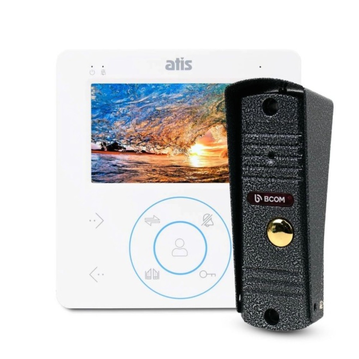 Комплект видеодомофона ATIS AD-480MW+BCOM BT-305HR Silver (1143531) 256_256.jpg