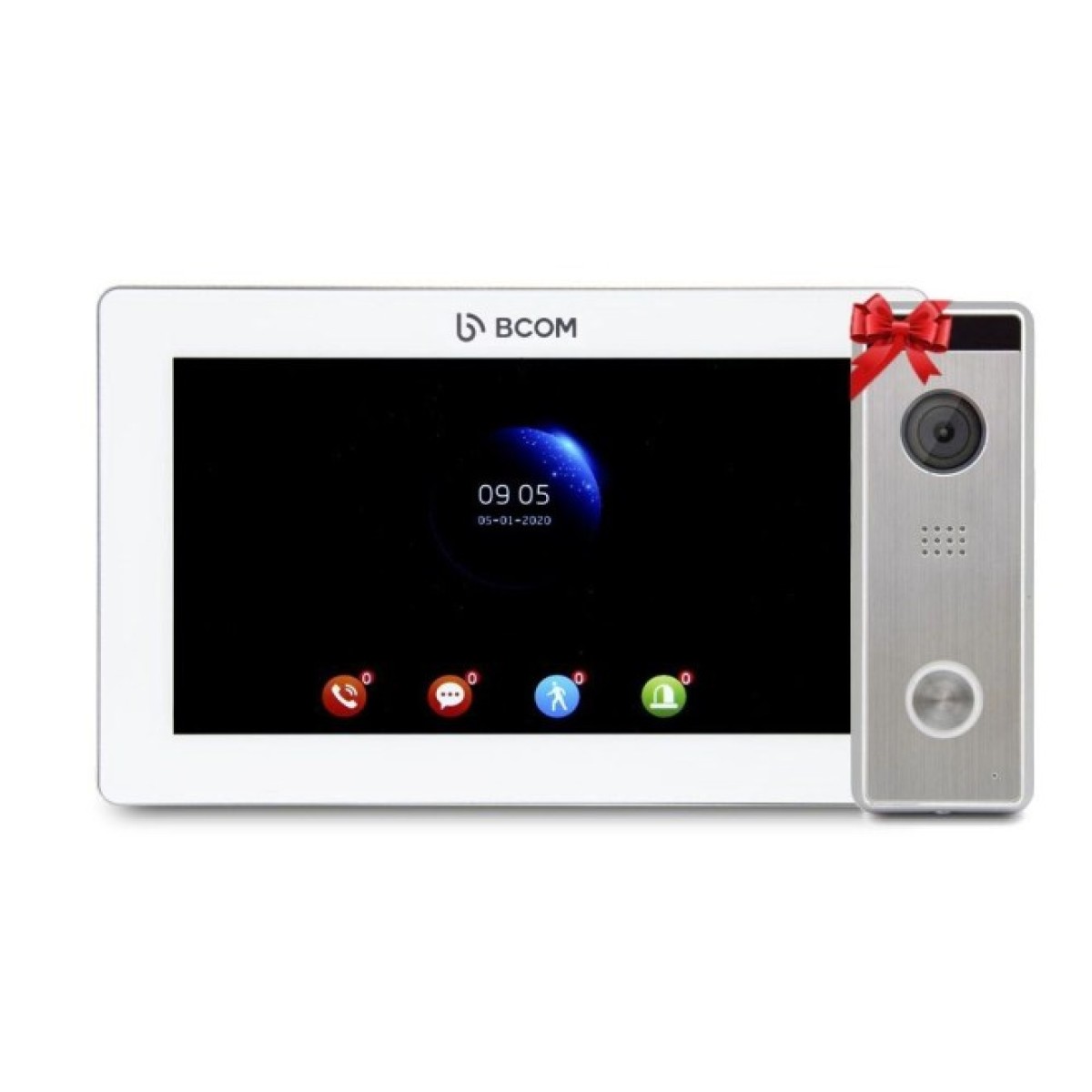 Видеодомофон 7" BCOM BD-770FHD White + Видеопанель Tantos Triniti FHD (2150311) 256_256.jpg