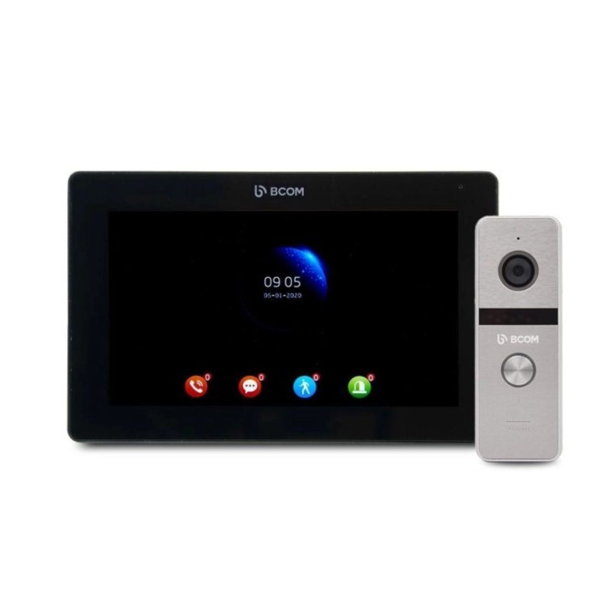 Комплект видеодомофона BCOM BT-400FHD Silver+BCOM BD-770FHD/T Black (302540) 256_256.jpg