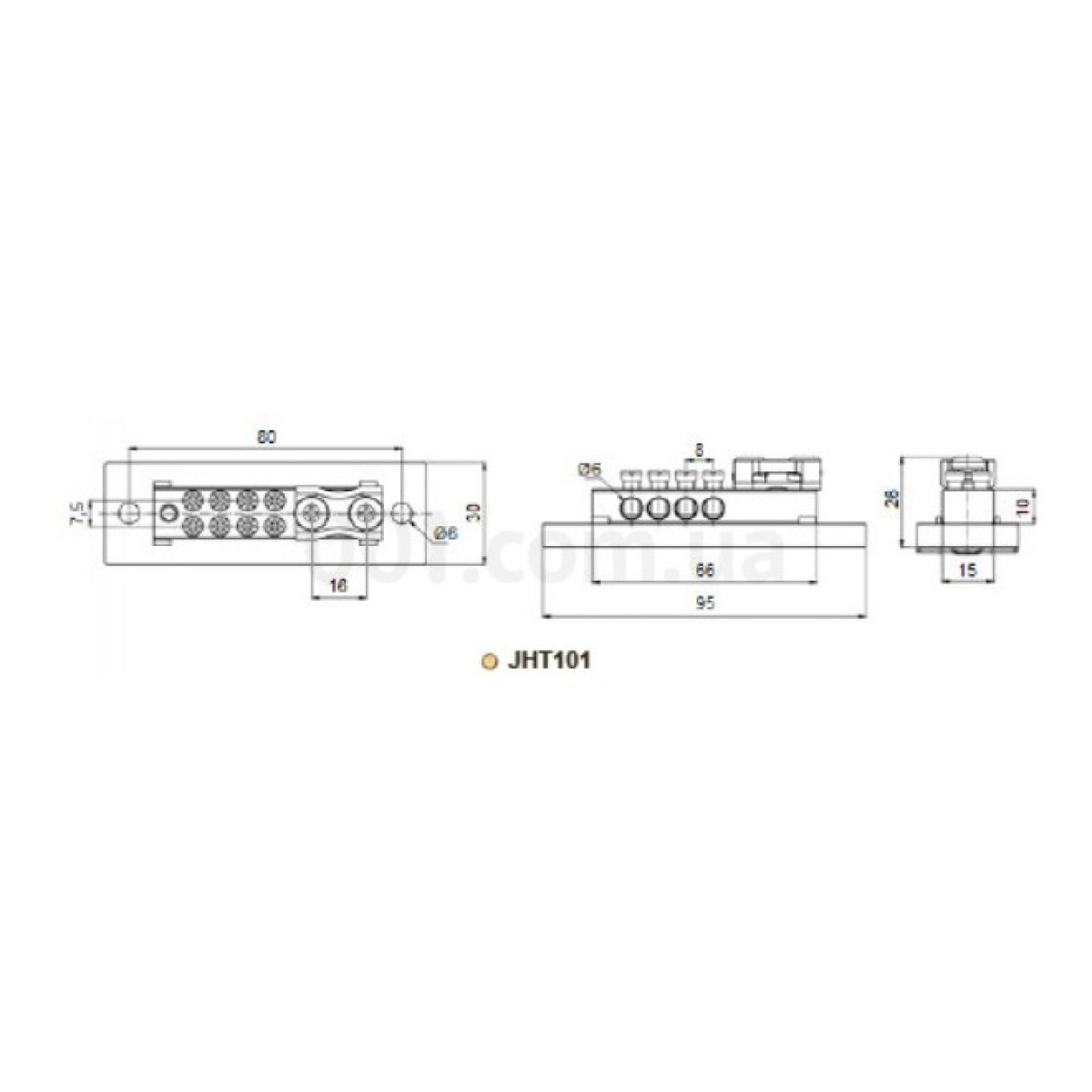 Шина нулевая JHT101 на изоляторе, АСКО-УКРЕМ 98_98.jpg - фото 2