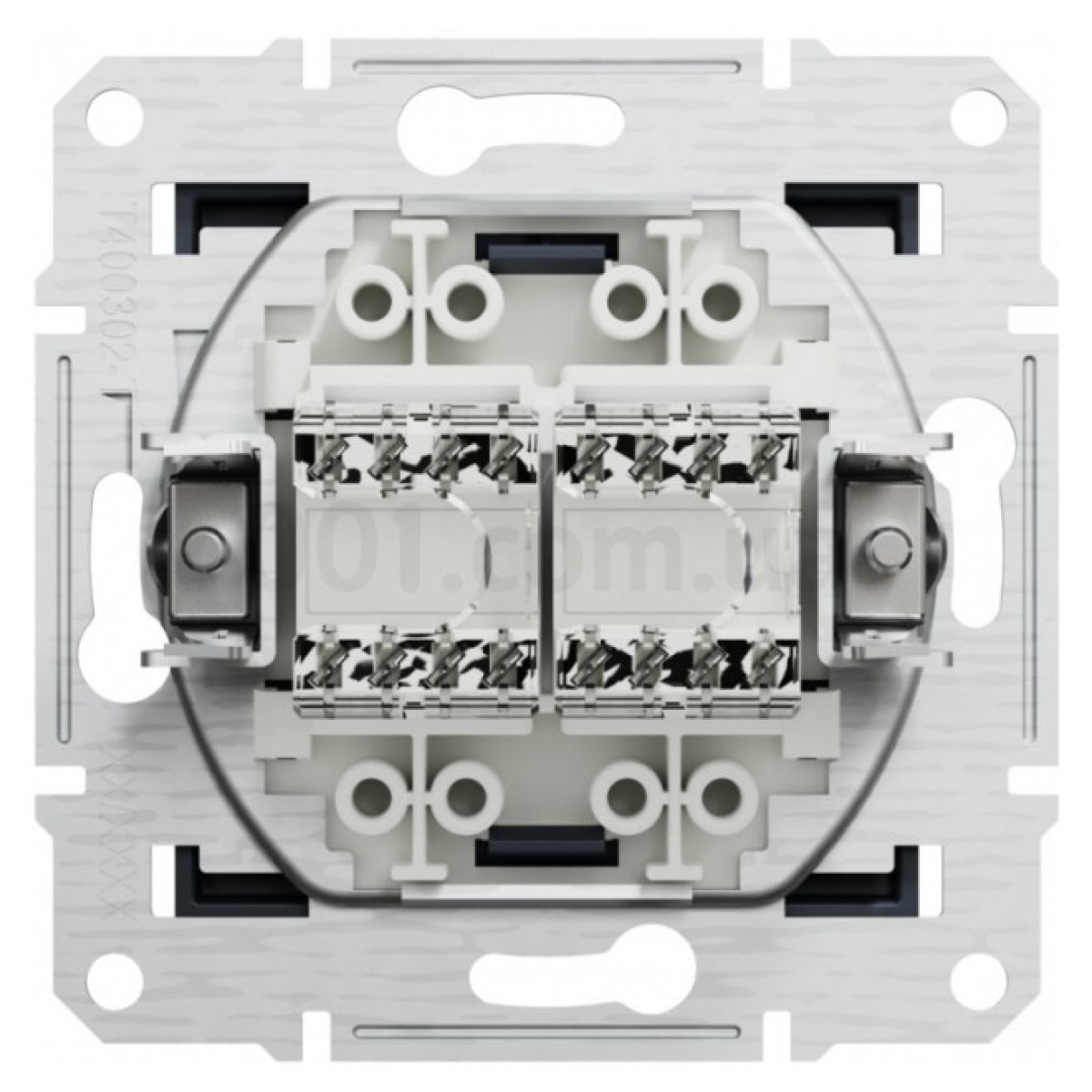 Розетка компьютерная (RJ45) кат.5e UTP двойная Asfora антрацит, Schneider Electric 98_98.jpg - фото 2