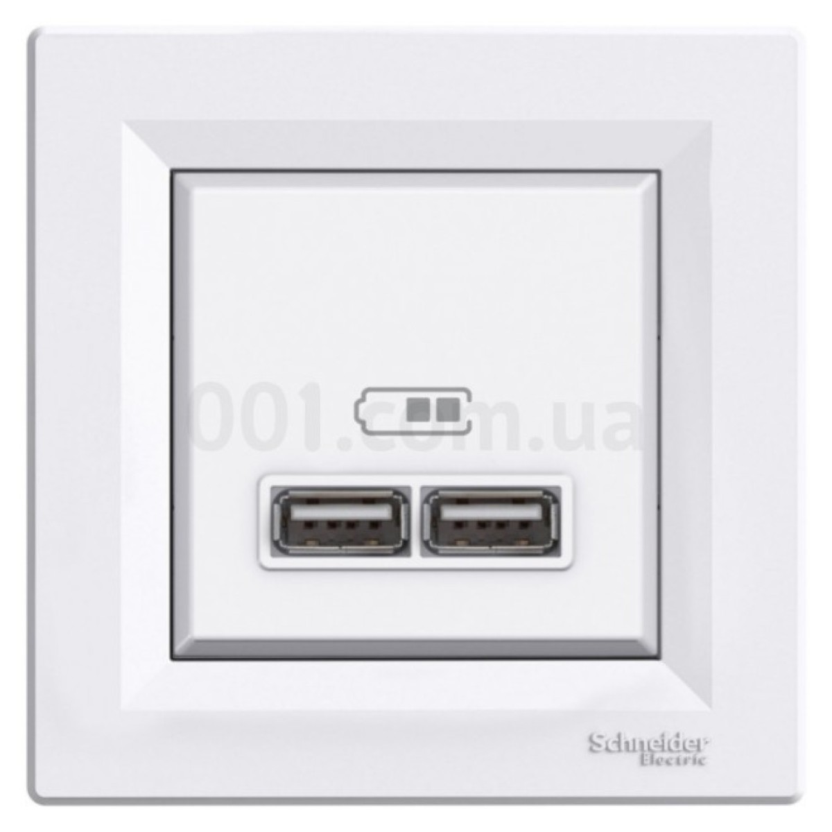 Розетка USB тип A+A 2,1A Asfora белая, Schneider Electric 256_256.jpg