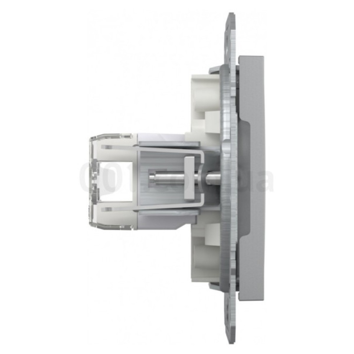 Розетка компьютерная (RJ45) кат.5e UTP двойная Asfora алюминий, Schneider Electric 98_98.jpg - фото 3