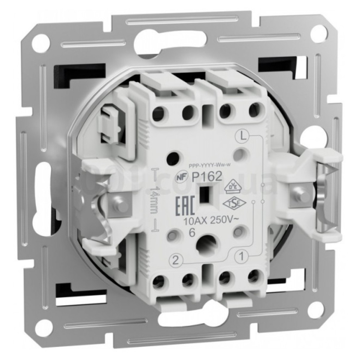 Переключатель одноклавишный (самозажимные клеммы) Asfora антрацит, Schneider Electric 98_98.jpg - фото 3