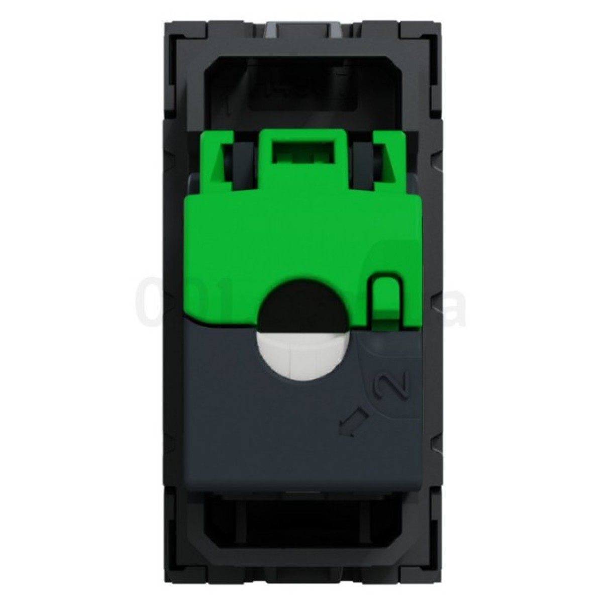 Розетка компьютерная RJ45 кат.6 STP (1 модуль) Unica New антрацит, Schneider Electric 98_98.jpg - фото 2