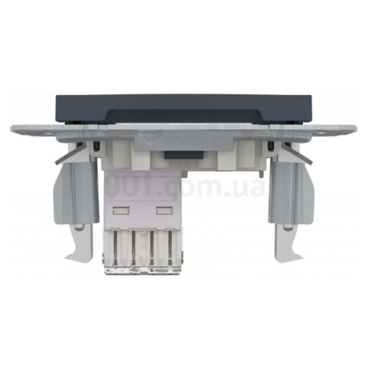 Розетка компьютерная (RJ45) кат.6 UTP Asfora антрацит, Schneider Electric 98_98.jpg - фото 2
