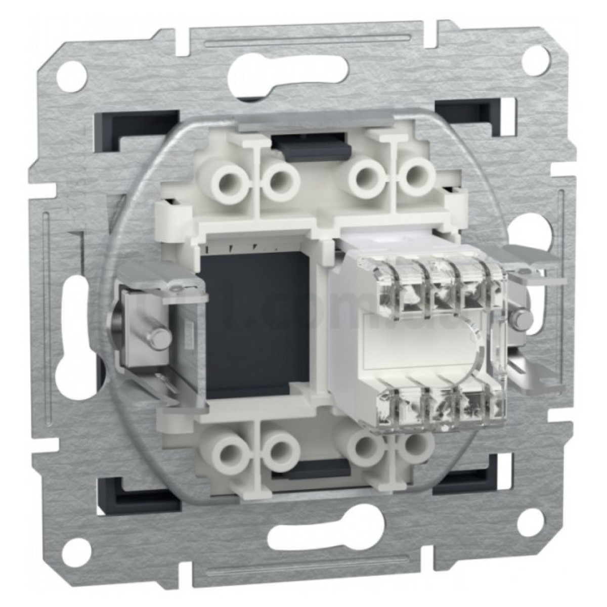 Розетка компьютерная (RJ45) кат.5e UTP Asfora антрацит, Schneider Electric 98_98.jpg - фото 3