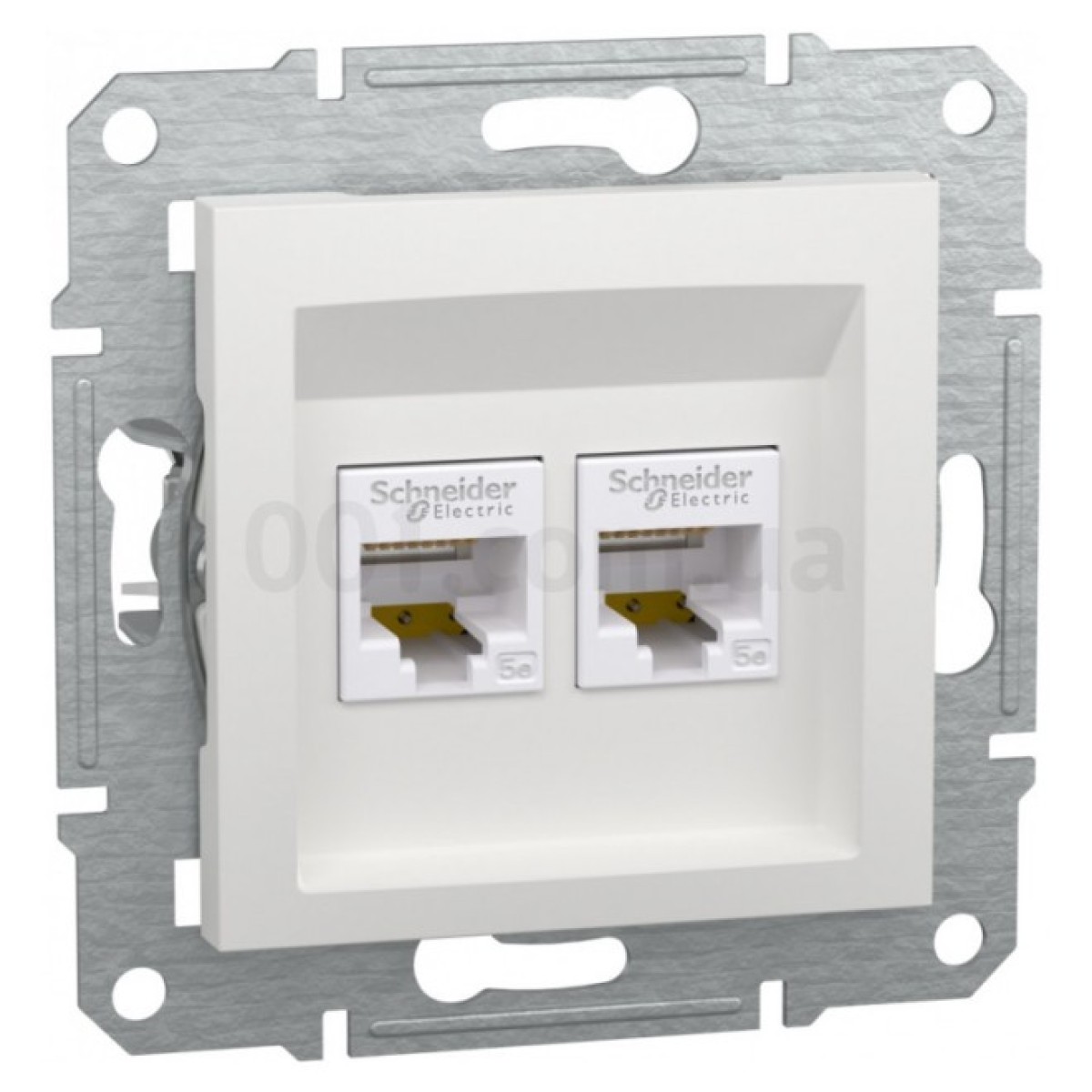 Розетка компьютерная (RJ45) кат.5e UTP двойная Asfora белая БЕЗ РАМКИ, Schneider Electric 256_256.jpg