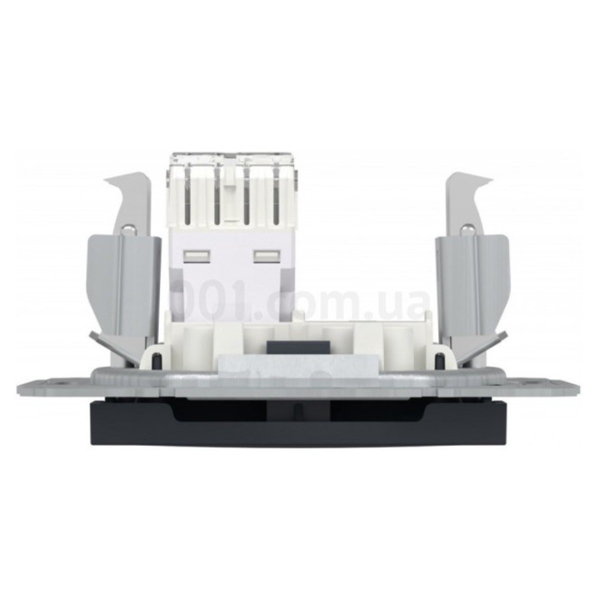 Розетка компьютерная (RJ45) кат.6 UTP Asfora антрацит, Schneider Electric 98_98.jpg - фото 3