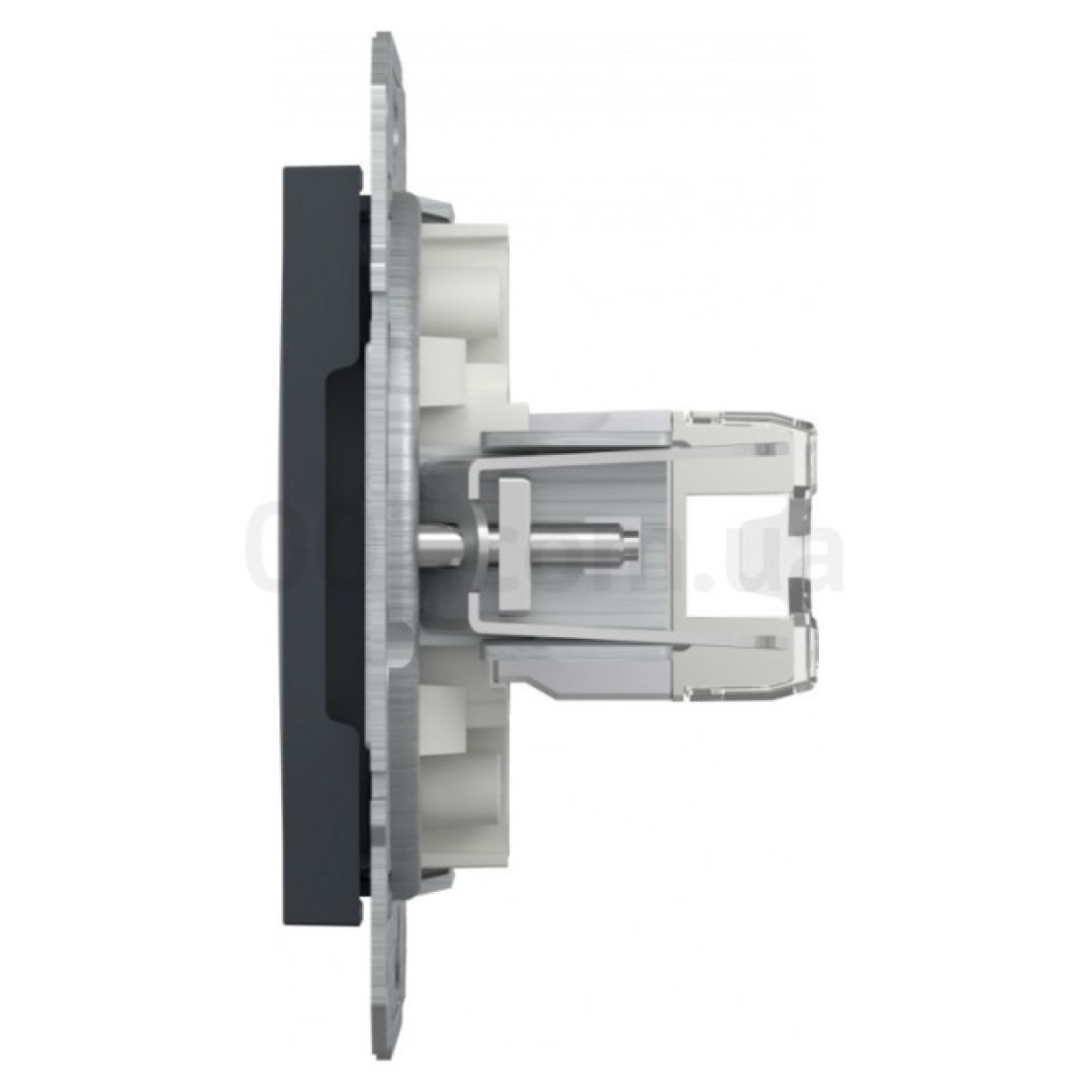 Розетка компьютерная (RJ45) кат.5e UTP Asfora антрацит, Schneider Electric 98_98.jpg - фото 4