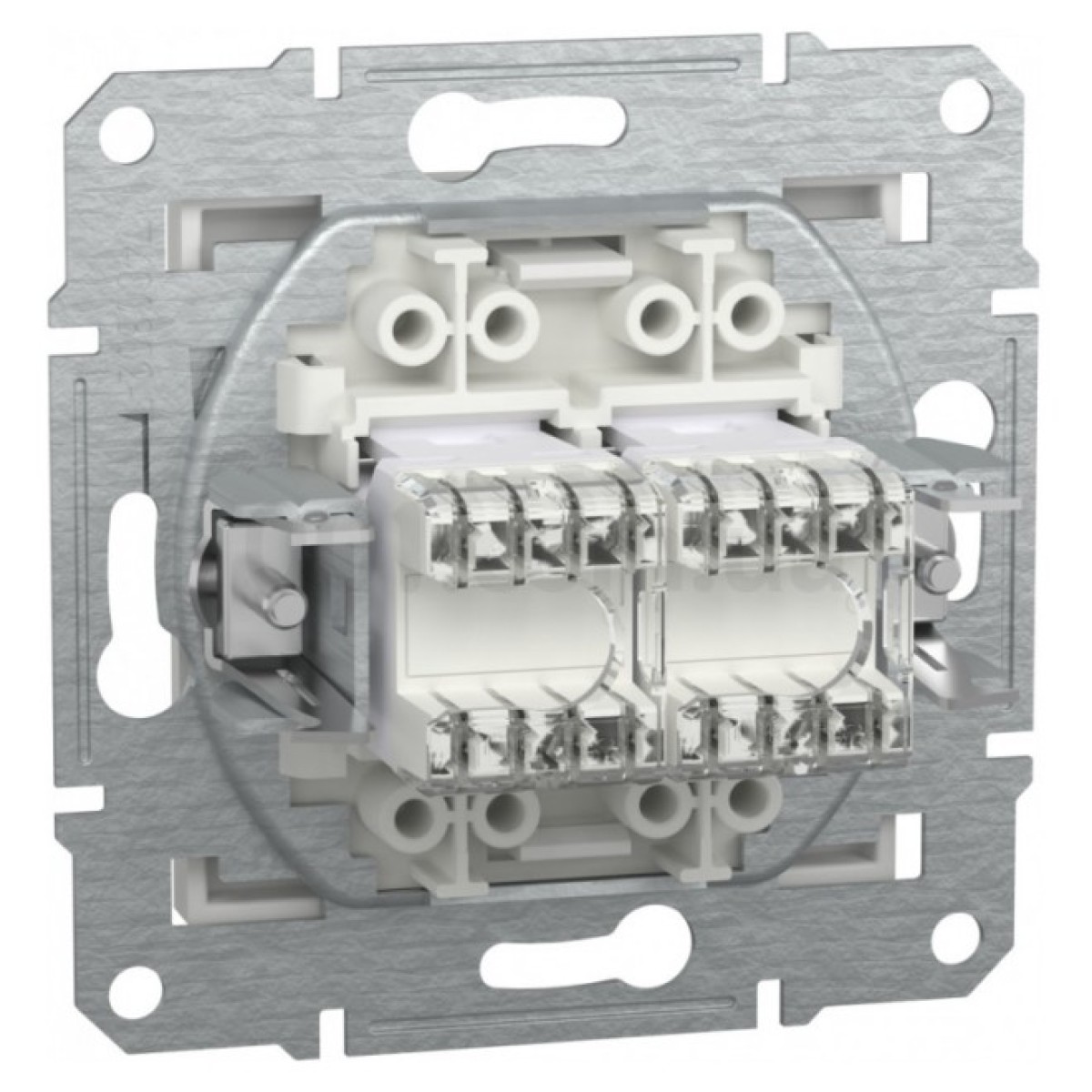 Розетка компьютерная (RJ45) кат.5e UTP двойная Asfora белая БЕЗ РАМКИ, Schneider Electric 98_98.jpg - фото 5
