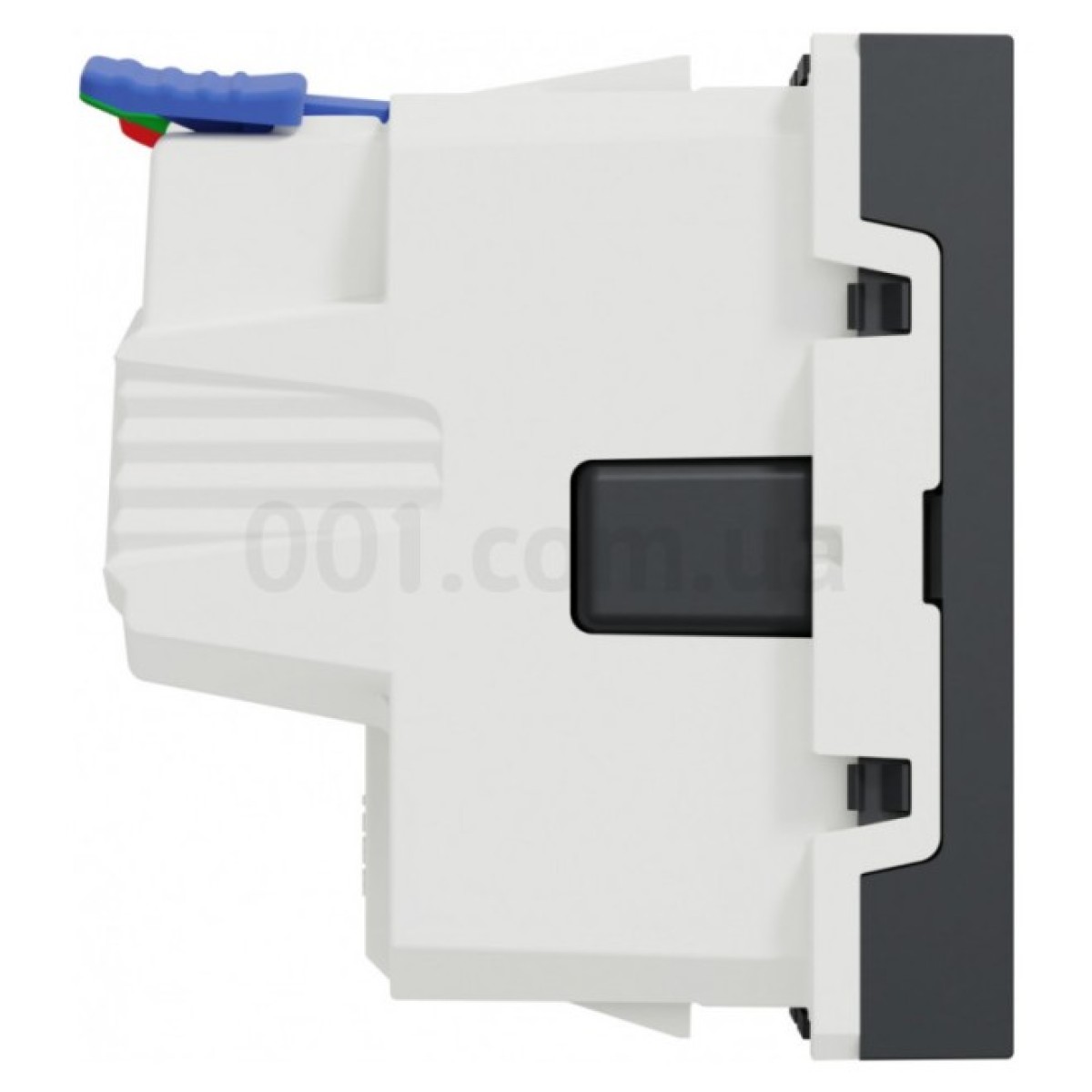 Розетка с з/к и шторками 16А (быстрозажимные клеммы) Unica New антрацит, Schneider Electric 98_98.jpg - фото 3