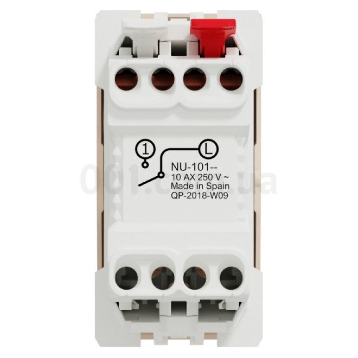 Выключатель 1-клавишный (1 модуль) 10А Unica New бежевый, Schneider Electric 98_98.jpg - фото 5