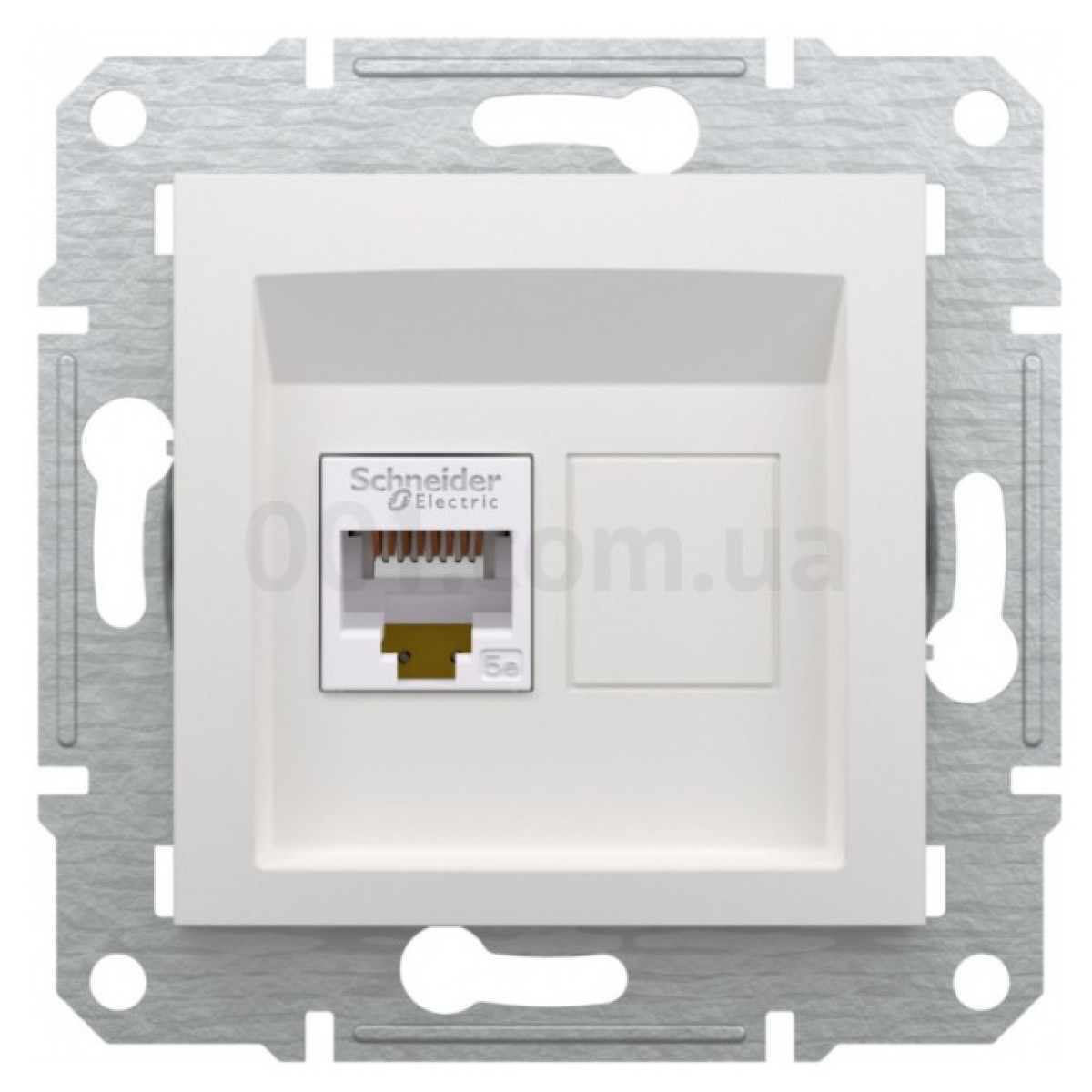 Розетка компьютерная (RJ45) кат.5e UTP Asfora белая БЕЗ РАМКИ, Schneider Electric 98_98.jpg - фото 4