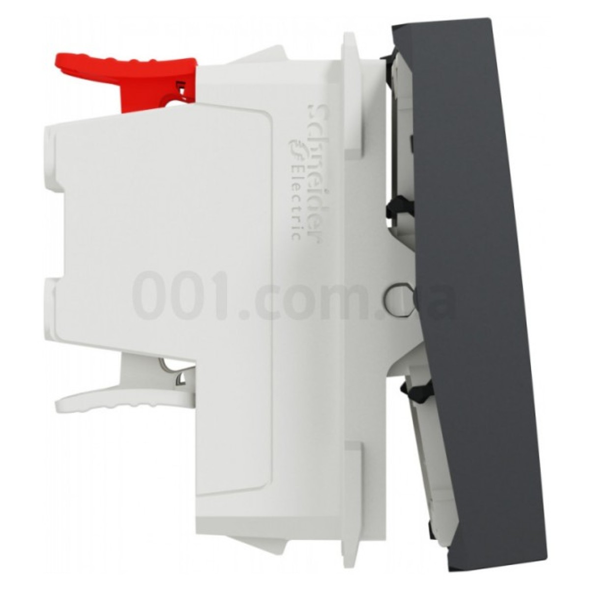 Переключатель перекрестный 1-клавишный (2 модуля) 10А Unica New антрацит, Schneider Electric 98_98.jpg - фото 4