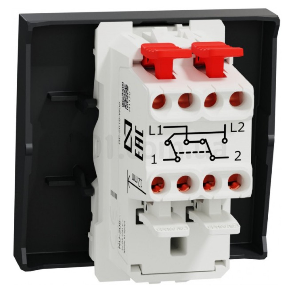 Переключатель перекрестный 1-клавишный (2 модуля) 10А Unica New антрацит, Schneider Electric 98_98.jpg - фото 5