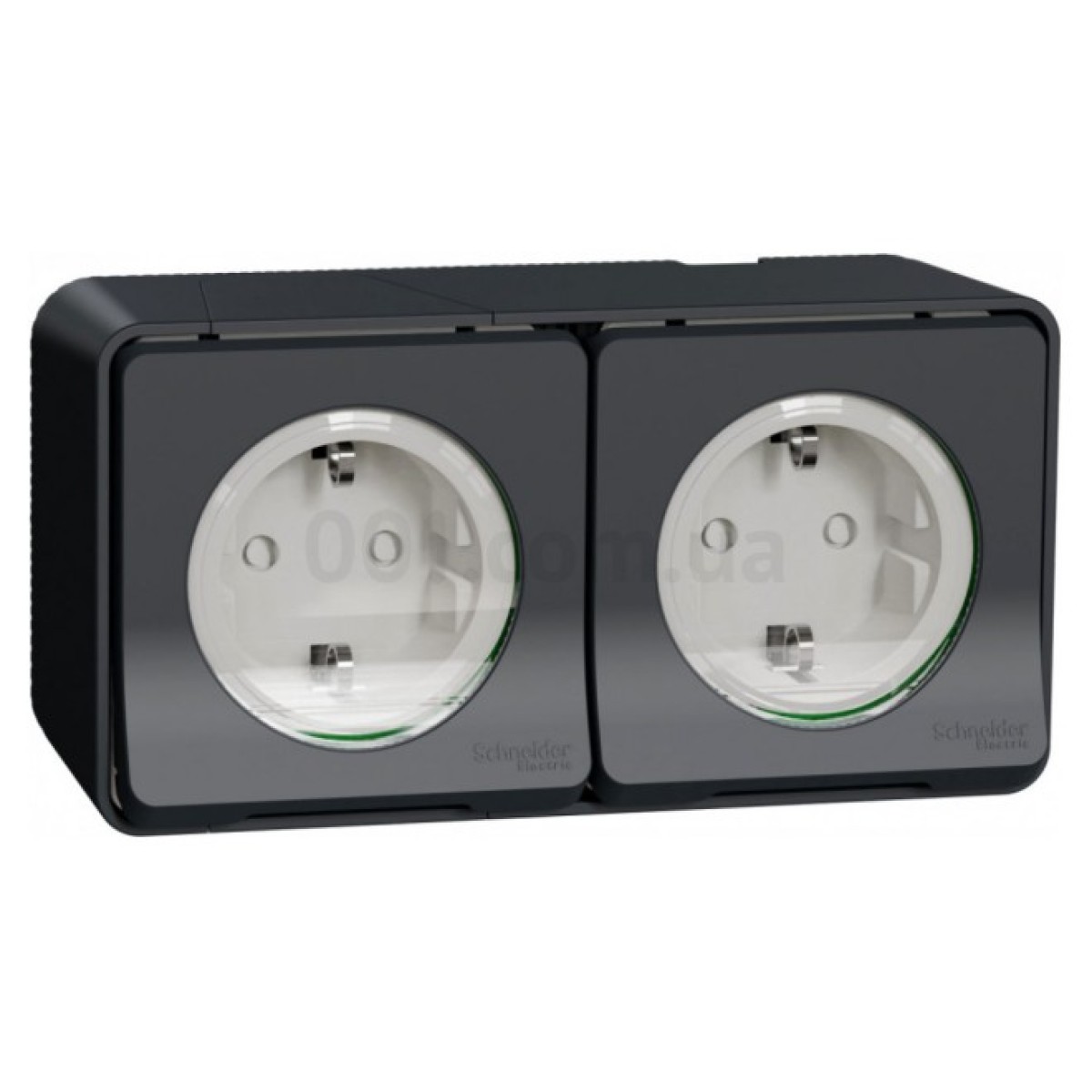 Розетка двойная с з/к и шторками Mureva Styl черная IP55, Schneider Electric 256_256.jpg